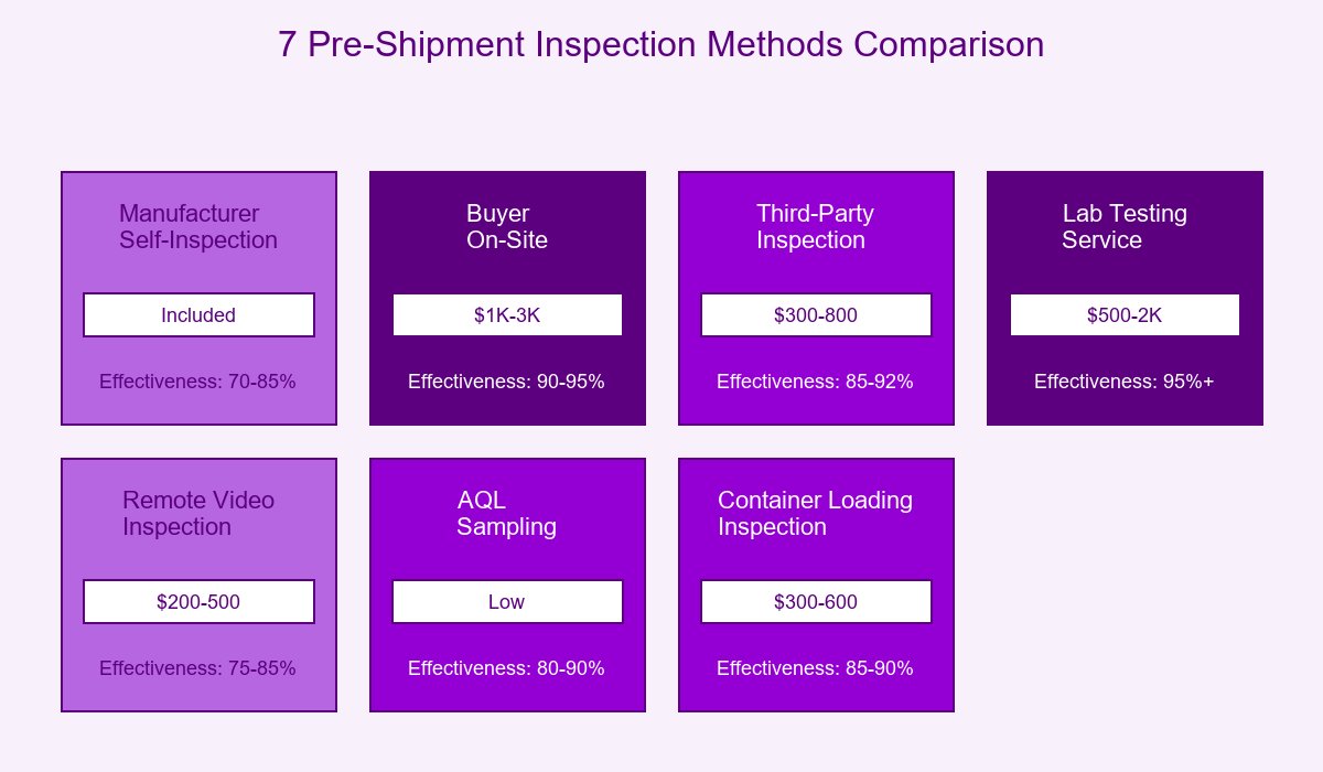Heat Patch Pre-Shipment 7 Inspection Methods Comparison