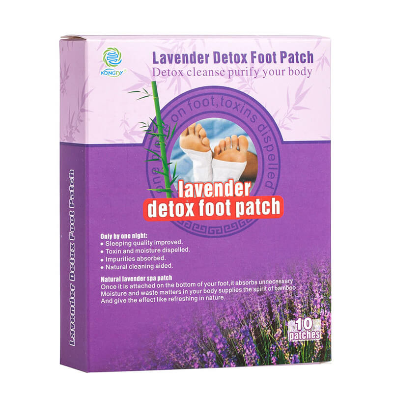 Parche desintoxicante de lavanda para pies