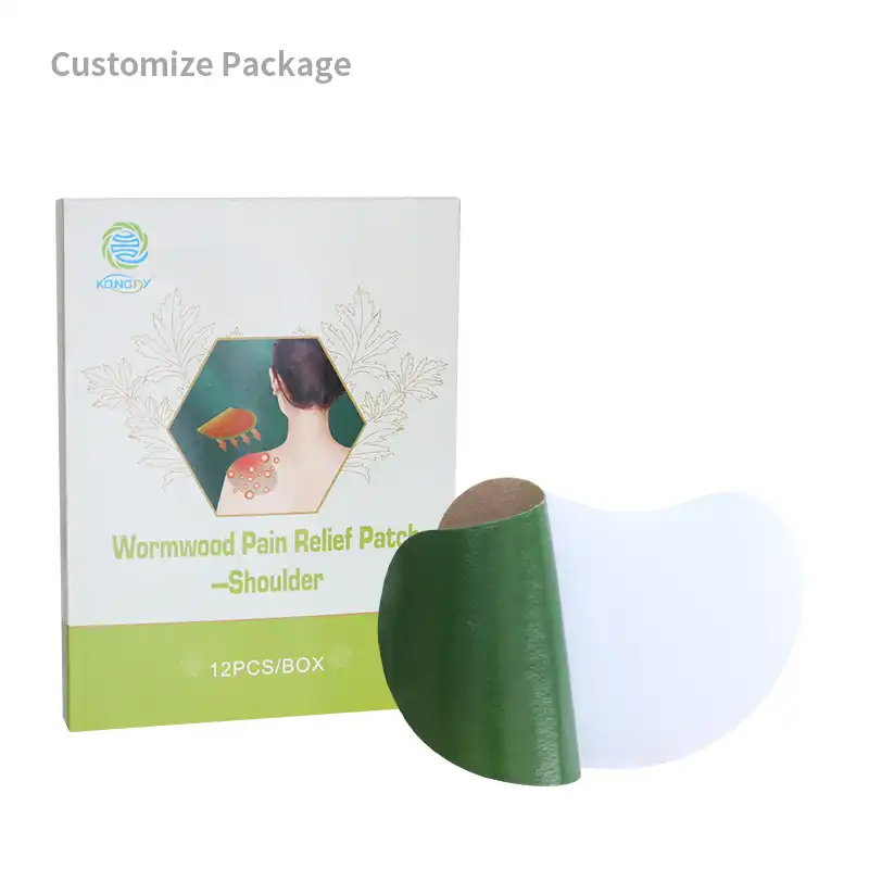 Parche de ajenjo para aliviar el dolor de hombro