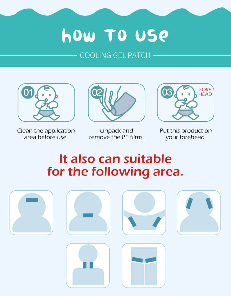 Cooling Relief Gel Patches OEM