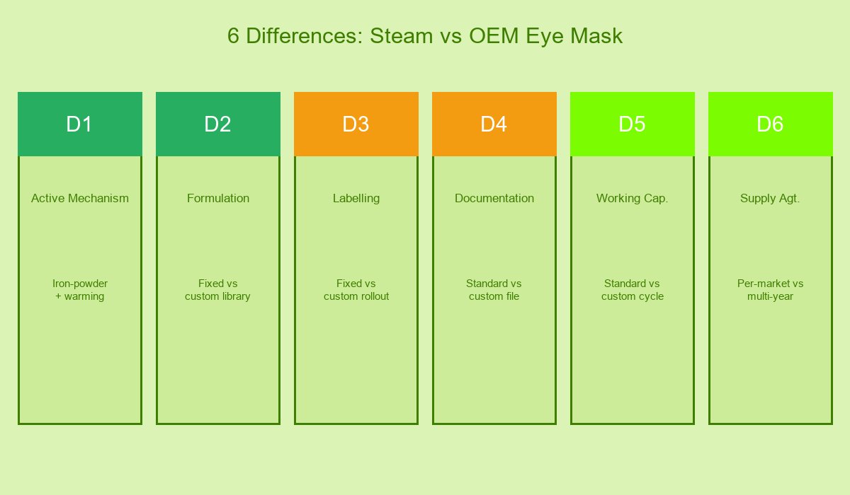 6 Differences Steam vs OEM Eye Mask