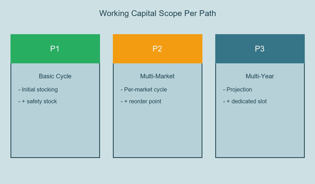 Working Capital Scope Per Path